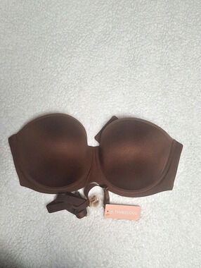 ThirdLove 24/7 Classic Strapless Bra Strapless Bra in Brown 36D NWT